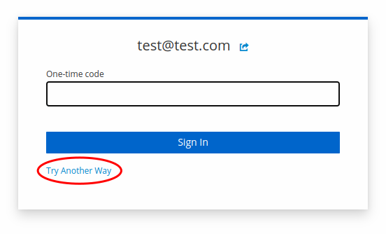 Keycloak Login Flows Try Another Way Option